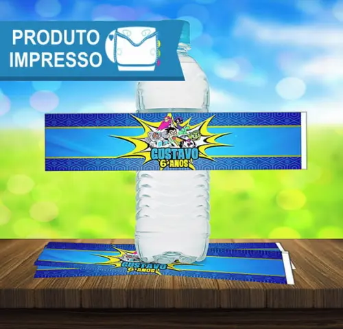Adesivo Água 500ml Jovens Titans