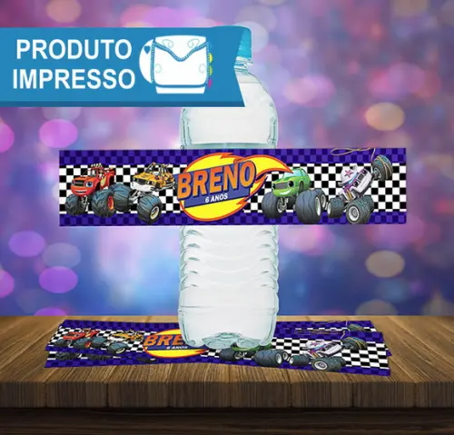 Adesivo Água 500ml Blaze and the Monsters