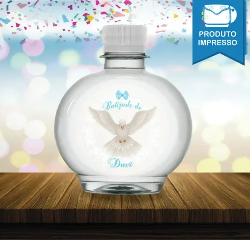 Adesivo Água Ouro Fino Batizado Menino