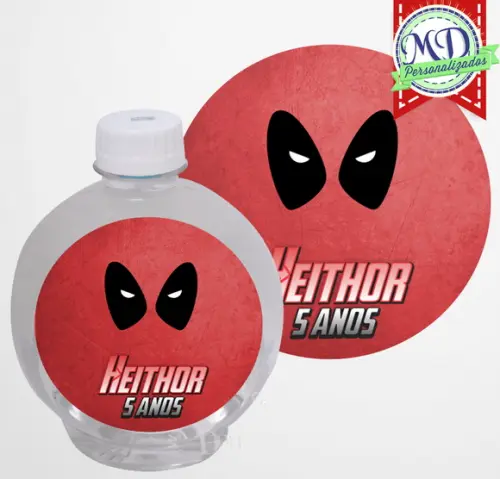 Adesivo Água Ouro Fino DeadPool