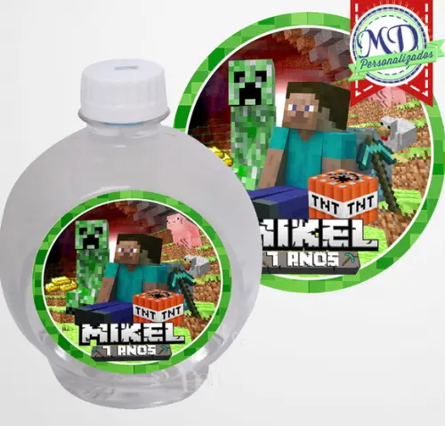Adesivo Água Ouro Fino Minecraft