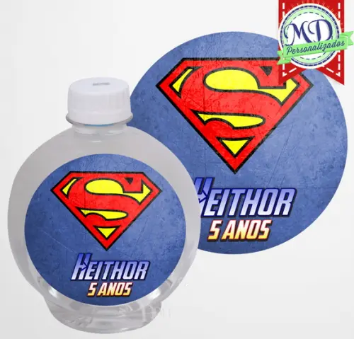 Adesivo Água Ouro Fino Super Homem
