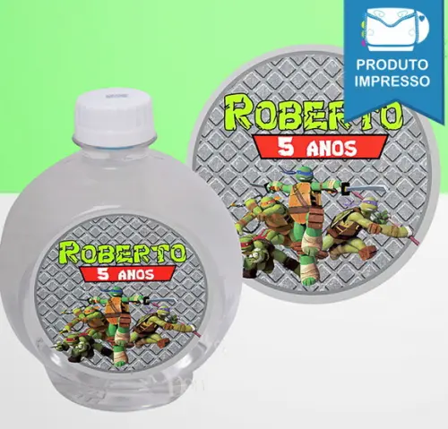 Adesivo Água Ouro Fino Tartaruga Ninja