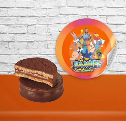 Adesivo Alfajor SPACE JAM