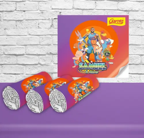 Adesivo Baton SPACE JAM