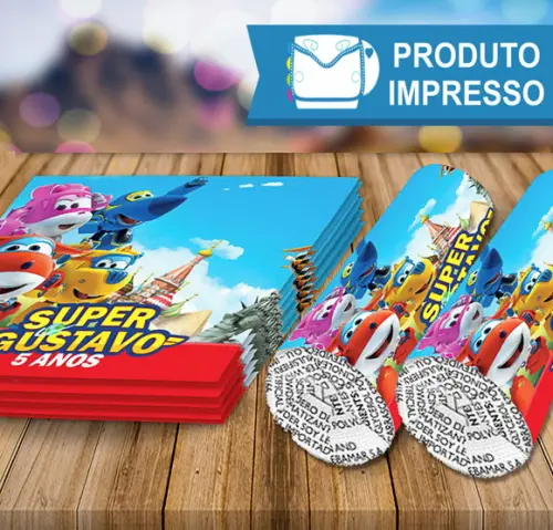 Adesivo Baton Super Wings