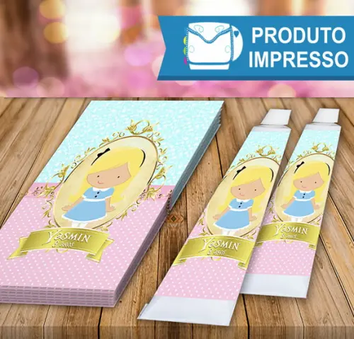 Adesivo Bisnaga Brigadeiro Alice no País das Maravilhas