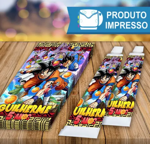 Adesivo Bisnaga Brigadeiro Dragon Ball