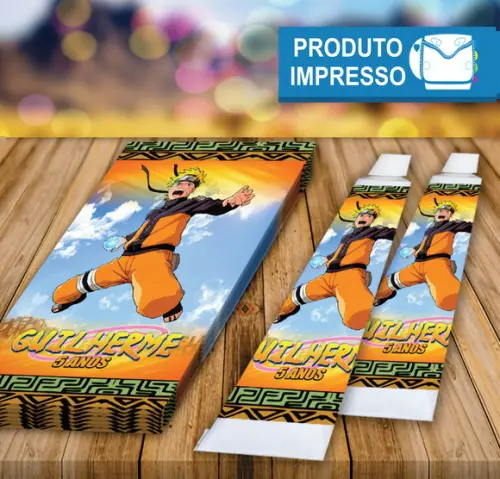 Adesivo Bisnaga Brigadeiro Naruto