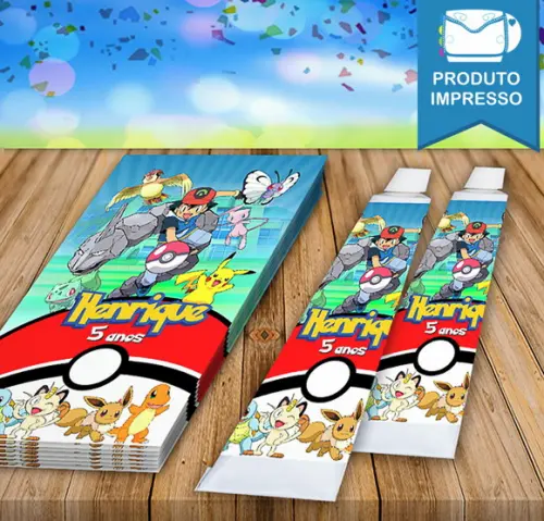 Adesivo Bisnaga Brigadeiro Pokémon