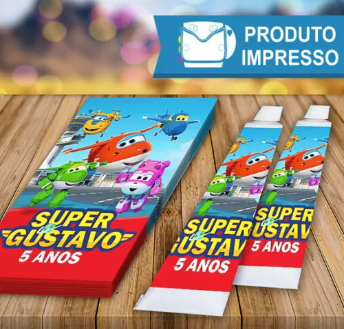 Adesivo Bisnaga Brigadeiro Super Wings