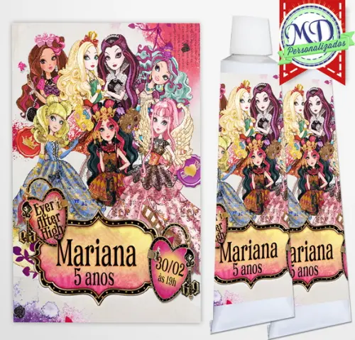 Adesivo Bisnaga Ever After High