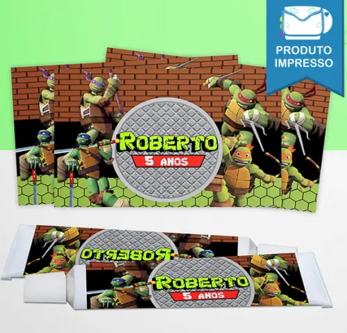 Adesivo Bisnaga Tartaruga Ninja