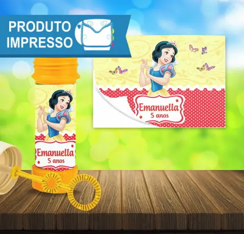 Adesivo Bolha de Sabão Branca de Neve