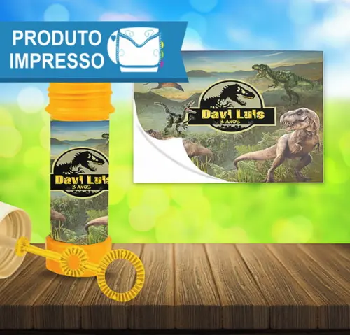 Adesivo Bolha de Sabão Jurassic Park