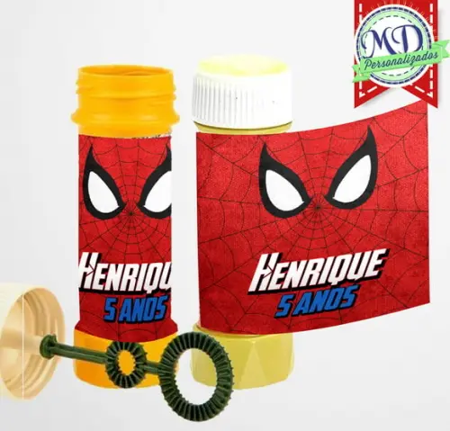 Adesivo Bolha de Sabão Homem Aranha