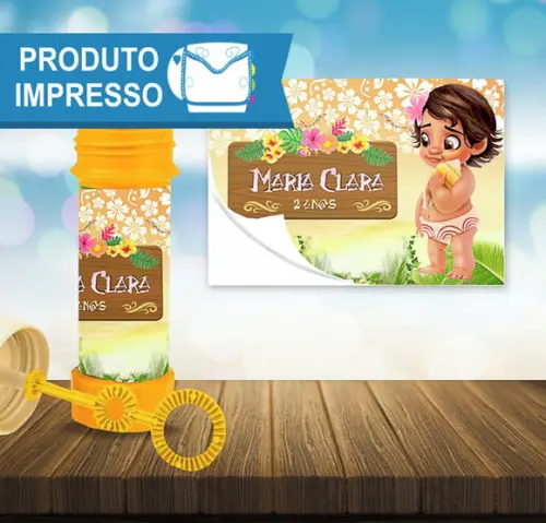 Adesivo Bolha de Sabão Moana Baby
