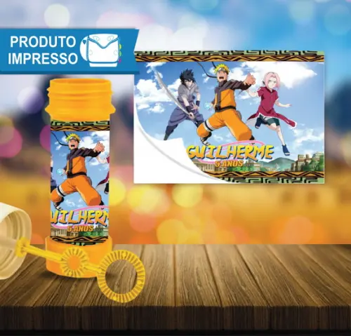 Adesivo Bolha de Sabão Naruto
