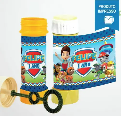 Adesivo Bolha de Sabão Patrulha Canina
