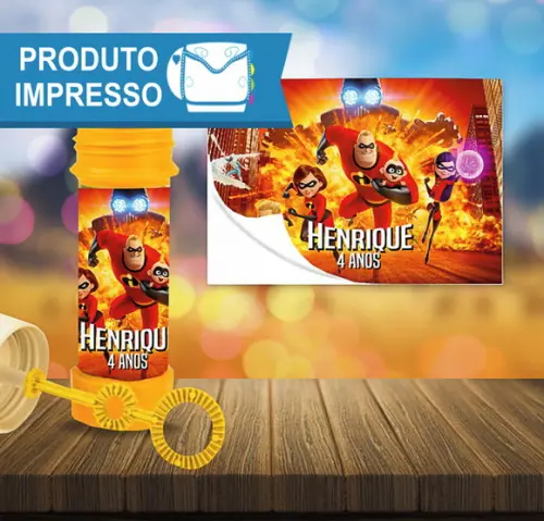 Adesivo Bolha de Sabão Os Incríveis