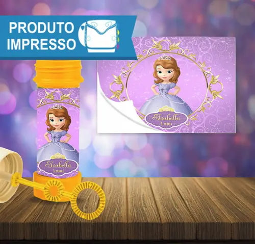 Adesivo Bolha de Sabão Princesa Sofia