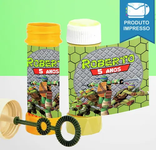 Adesivo Bolha de Sabão Tartaruga Ninja