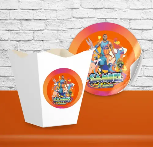 Adesivo Cachepô SPACE JAM