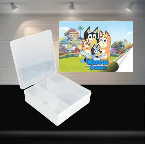 Adesivo Caixa Organizadora 6 Bluey