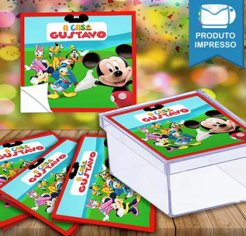 Adesivo Caixinha Casa do Mickey