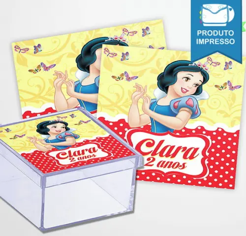 Adesivo Caixinha Branca de Neve
