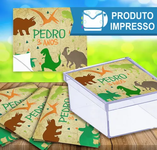 Adesivo Caixinha Dinossauro
