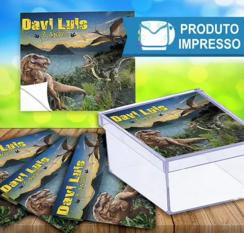 Adesivo Caixinha Dinossauros
