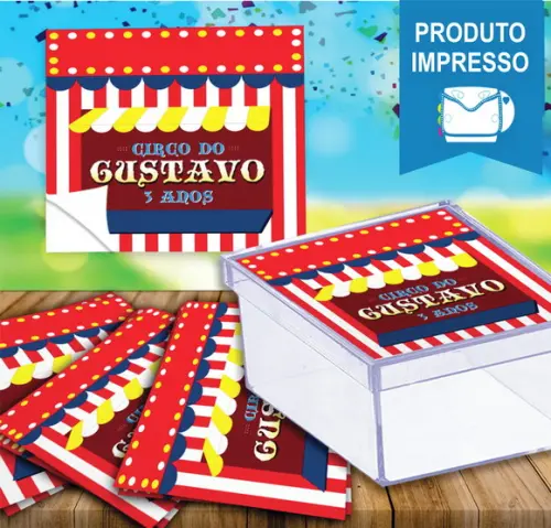 Adesivo Caixinha Circo