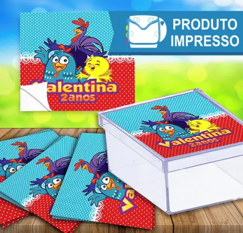 Adesivo Caixinha Galinha Pintadinha