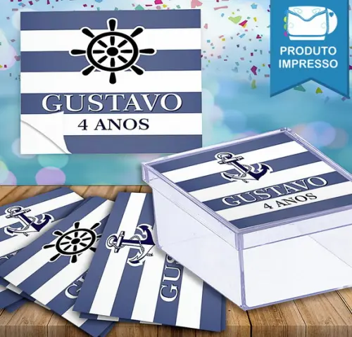 Adesivo Caixinha marinheiro