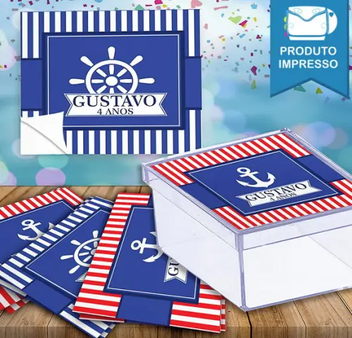 Adesivo Caixinha marinheiro