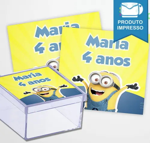 Adesivo Caixinha Minions