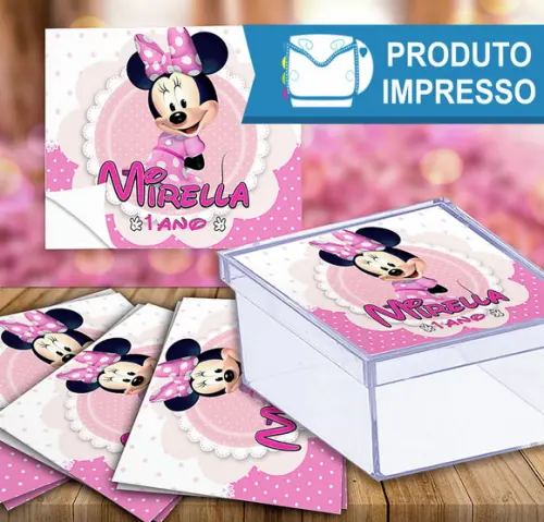 Adesivo Caixinha Minnie