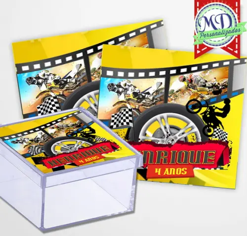 Adesivo Caixinha Motocross