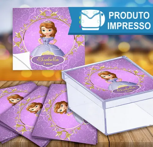 Adesivo Caixinha Princesa Sofia