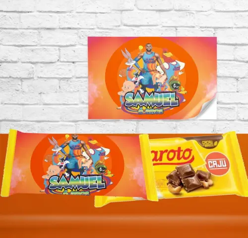 Adesivo Chocolate SPACE JAM