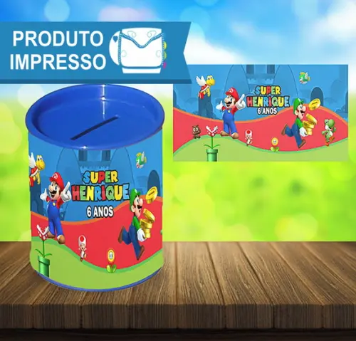 Adesivo Cofre do Super Mário