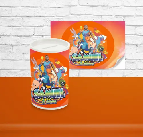 Adesivo Cofrinho SPACE JAM