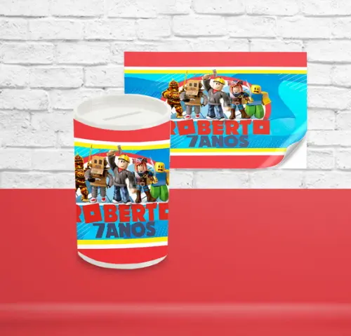 Adesivo Cofrinho Roblox