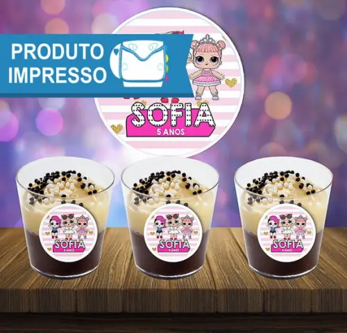 Adesivo Copinho de Brigadeiro LOL Surprise