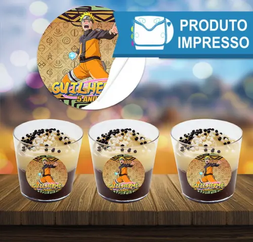 Adesivo Copinho de Brigadeiro Naruto