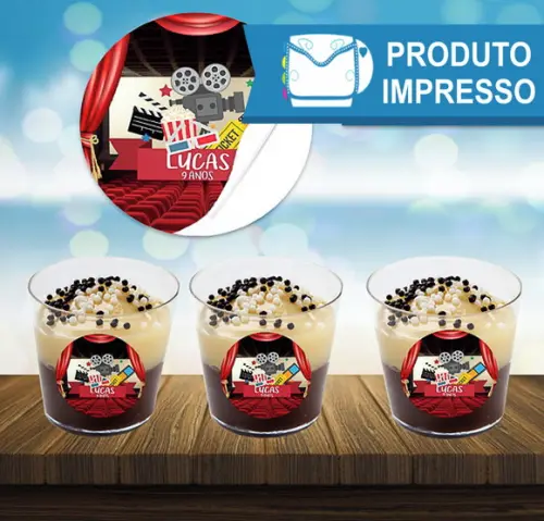 Adesivo Copinho de Brigadeiro Cinema