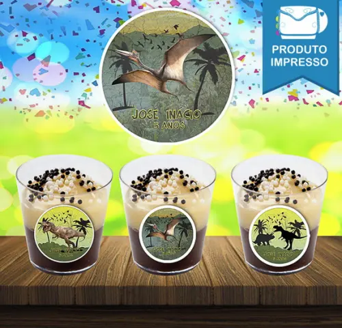 Adesivo Copinho Jurassic Park