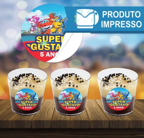 Adesivo Copinho Super Wings