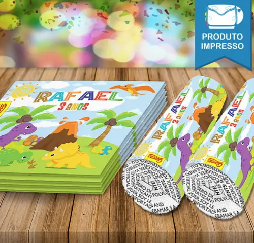 Adesivo de Baton Dinossauros